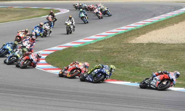 Andrea Dovizioso leads the pack a merry dance in Brno
AFP / Michal CIZEK
