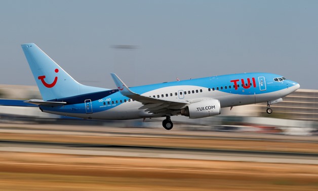 FILE PHOTO: A TUI fly Belgium Boeing 737-700 airplane takes off from the airport in Palma de Mallorca, Spain, July 29, 2018. Picture taken July 29, 2018. REUTERS/Paul Hanna/File Photo