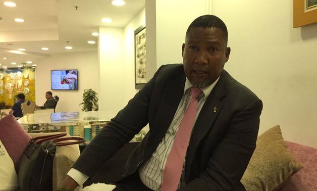The grandson of Nelson Mandela, Chief Mandla Mandela, during an interview with Egypt Today on the sidelines of his debut visit to Egypt. Photo by Egypt Today