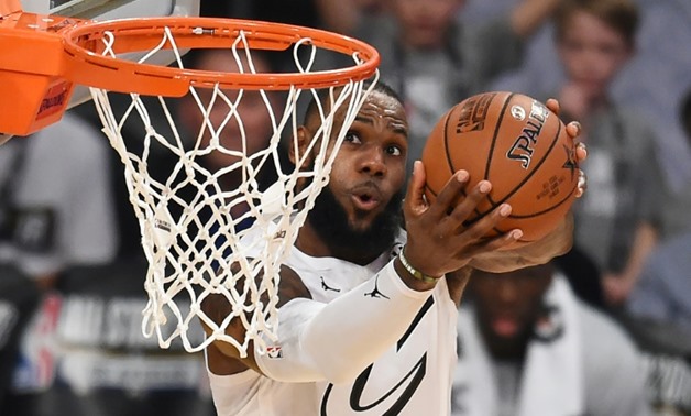 The four-time league MVP LeBron James, who left the Cleveland Cavaliers last month to sign with the Lakers, will make his Los Angeles home debut on October 20 against the Houston Rockets
AFP/File / Robyn Beck
