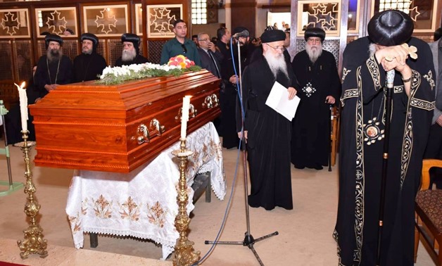 FILE- Pope Tawadros II in the Bishop Epiphanius’s funeral - press photo