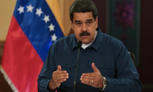 Venezuela's President Nicolas Maduro speaks during a meeting with ministers at the Miraflores Palace in Caracas, Venezuela August 13, 2018. Miraflores Palace/Handout via REUTERS
