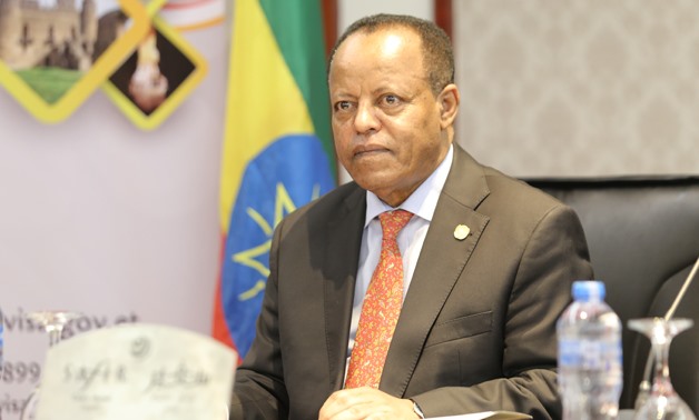 Ethiopian Ambassador in Cairo Taye Atske-Selassie during press conference to farewell Egypt on August 15, 2018 - Press photo/Egypt Today By Mohamed al-Hossary 