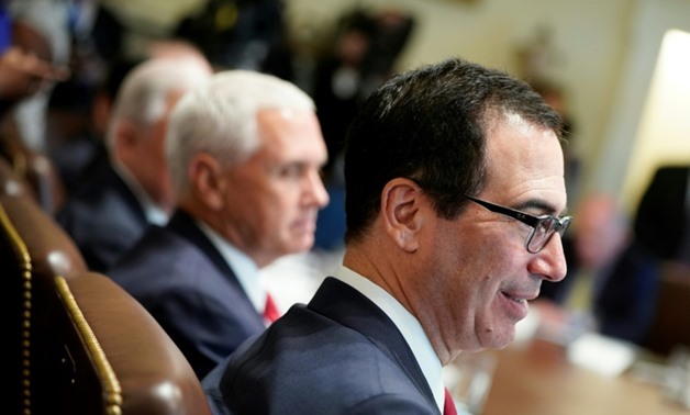 US Treasury Secretary Steven Mnuchin, at a cabinet meeting, threatens more sanctions against Turkey if it does not release a jailed American pastor
