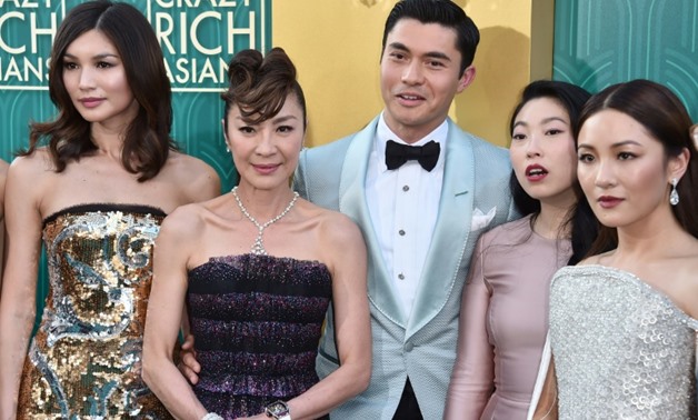 "Crazy Rich Asians" stars Gemma Chan, Michelle Yeoh, Henry Golding, Awkwafina and Constance Wu, seen here attending the premiere at TCL Chinese Theatre IMAX on August 7, 2018 in Hollywood.