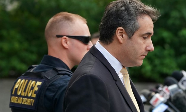Michael Cohen, former personal lawyer for Donald Trump, seen leaving federal court in New York on August 21, 2018
