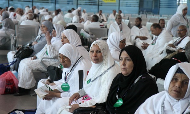Egyptian pilgrims are waiting for their flight to Mecca and Madinah at the Cairo International Airport- Egypt Today- Hossam Atef
