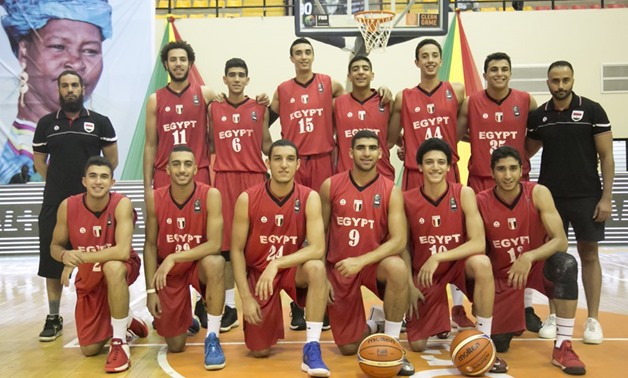 Egyptian players pose ahead of their game against Libya - Photo courtesy of the tournament official website  