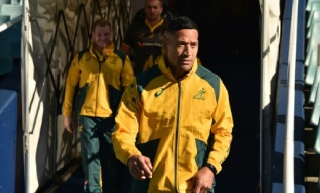 © AFP/File | Although rated just a 50-50 chance of starting against South Africa, Israel Folau was back in the squad as the Wallabies search for their first win after back-to-back losses against the All Blacks