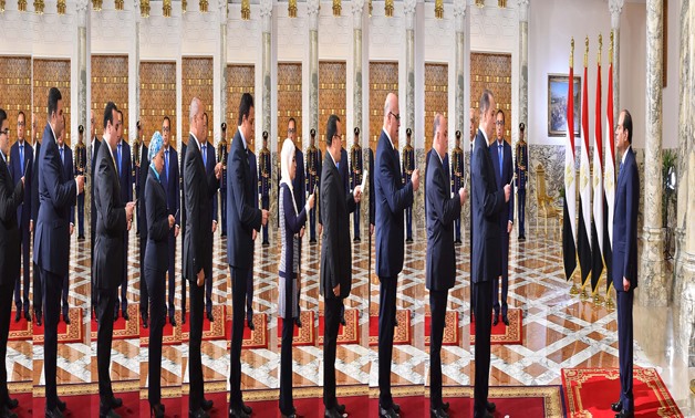 Deputy governors took oath before President Abdel Fatah al-Sisi- Press photo