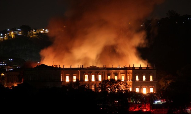Massive fire tears through Rio's 200-year old National Museum - Reuters