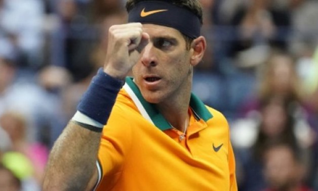 © AFP | Back in the final: Juan Martin del Potro celebrates a point in his semi-final victory over defending US Open champion Rafael Nadal, who retired while trailing in their semi-final.