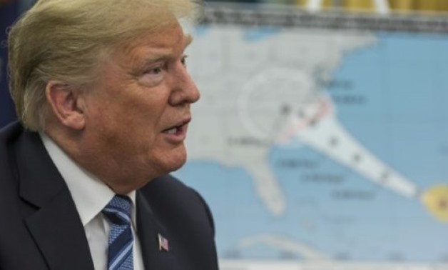 © AFP | President Donald Trump said the United States was "ready" for a hit from Hurricane Florence, a monster storm of historic proportions