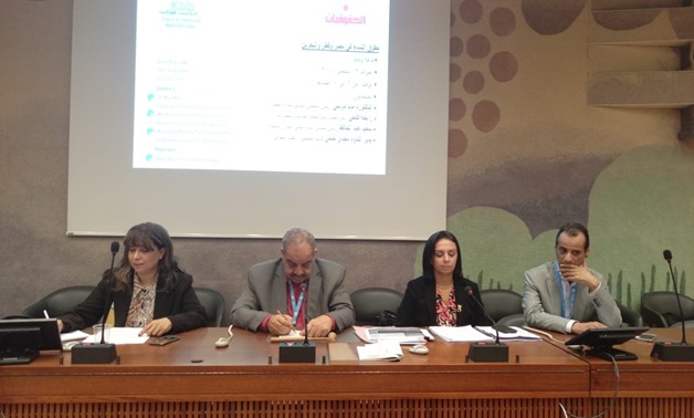 The panel of the seminar on women's rights - Egypt Today