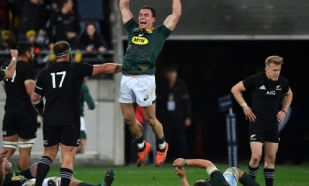 © AFP | South Africa's Jesse Kriel enjoyed the victory over the All Blacks