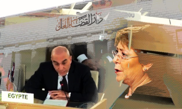Speaking before the UN Human Rights Council, Egypt's ambassador to the UN Alaa Youseef addressed Bachelet's claims and comments – Photo compiled by Egypt Today Staff
