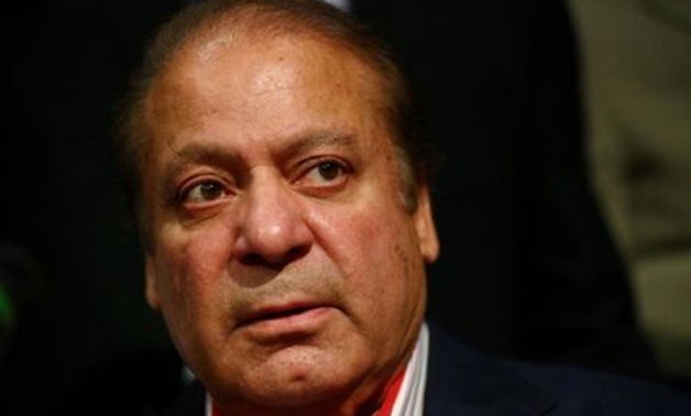 FILE PHOTO: Ousted Prime Minister of Pakistan, Nawaz Sharif, speaks during a news conference at a hotel in London, Britain July 11, 2018. REUTERS/Hannah McKay
