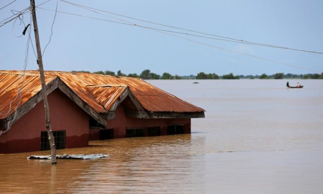 A house partially submerged in flood waters is pictured in Lokoja city, Kogi State, Nigeria September 17, 2018. REUTERS/Afolabi Sotunde