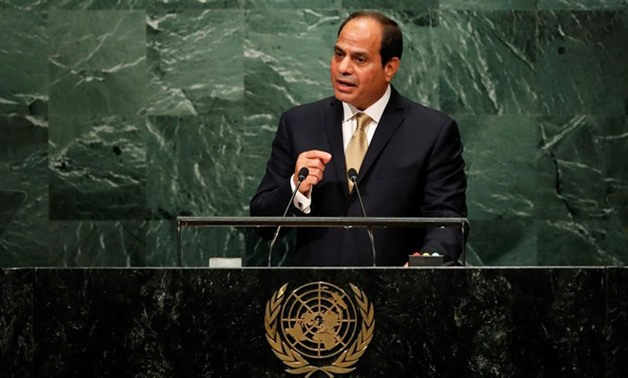 FILE- President Abdel Fatah al-Sisi at the UNGA- Reuters