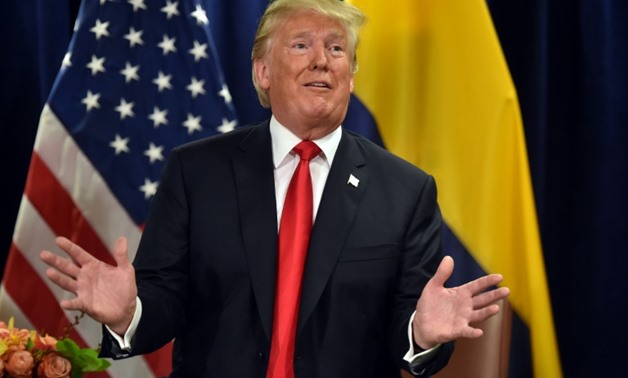 US President Donald Trump, seen here at a meeting with Colombian President Iván Duque at the United Nations, questions the credibility of Supreme Court nominee Brett Kavanaugh's latest accuser
