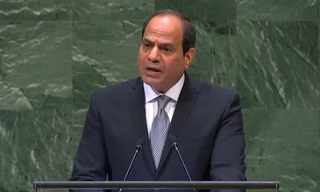 Sisi strongly affirmed that Egypt has a firm constitutional base for the preservation of human rights – PHOTO: Still image from live broadcast
