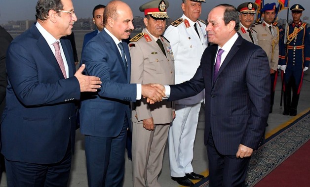 Egyptian President Abdel Fatah al-Sisi returned to Cairo on Friday after participating in the UN General Assembly 73rd meetings – Press Photo 