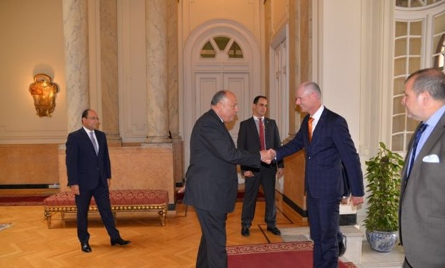 FILE: Foreign Minister Sameh Shoukry with his Dutch counterpart Stef Blok