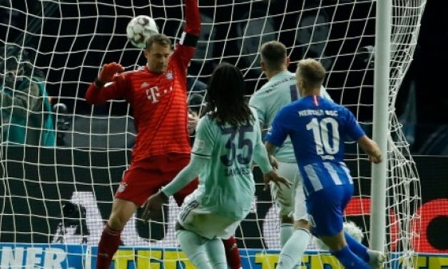 © AFP | The Bundesliga's top scorer, Slovakia midfielder Ondrej Duda scores for Hertha Berlin to put them 2-0 up at half-time at home to Bayern Munich