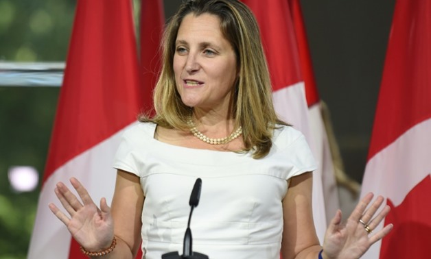 Canadian Foreign Minister Chrystia Freeland postponed her scheduled speech to the UN General Assembly on Saturday to focus on NAFTA negotiations
