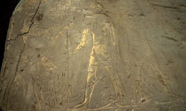 An Egyptian archaeological mission working at the Kom Ombo Temple in Aswan discovered on Sunday two ancient paintings made up of sandstone - Ministry of Antiquities Official Facebook Page.