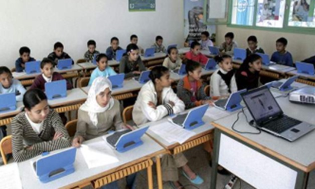 FILE: Egyptian Students inside the classrooms 