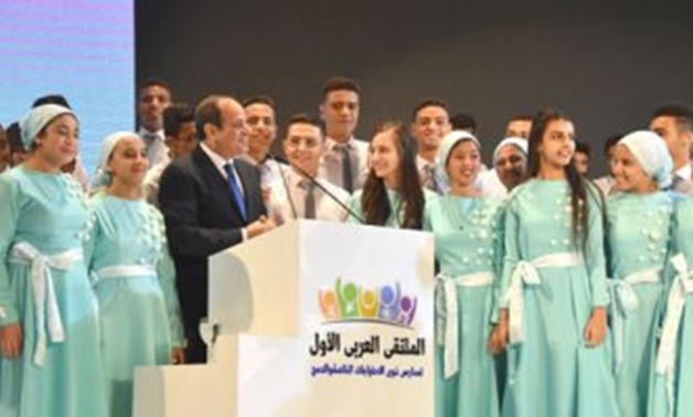 Students give positive testimonies of the initiative in the presence of President Abdel Fatah al-Sisi - Egypt Today