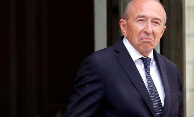 FILE PHOTO: French Interior Minister Gerard Collomb leaves following the weekly cabinet meeting at the Elysee Palace in Paris, France, August 31, 2018. REUTERS/Philippe Wojazer/File Photo
