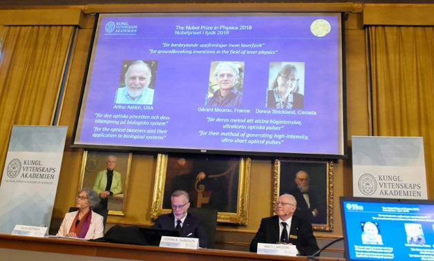 Arthur Ashkin of the US split the 2018 Nobel Physics Prize with Gerard Mourou of France and Donna Strickland of Canada
