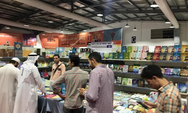Egyptian novels and religious and political studies at the Egyptian pavilion of the Amman International Book Fair - Press Photo