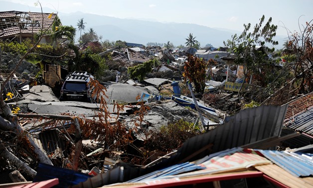 Destroyed houses as seen after an earthquake hit Petobo neighborhood in Palu, Indonesia, October 5, 2018. REUTERS/Beawiharta