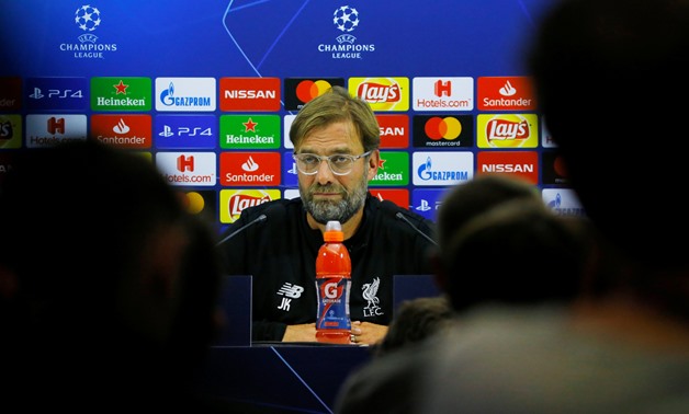 Soccer Football - Champions League - Liverpool Press Conference - Stadio San Paolo, Naples, Italy - October 2, 2018 Liverpool manager Juergen Klopp during the press conference REUTERS/Ciro De Luca