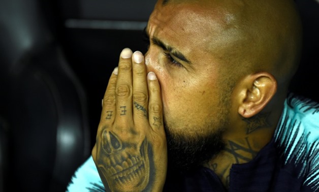 Arturo Vidal does not enjoy watching Barcelona from the bench, as he did against Valencia, but his comments have drawn criticism
AFP/File / JOSE JORDAN
