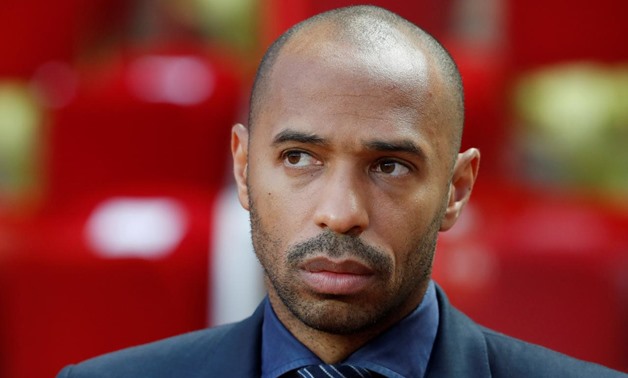 Soccer Football - Champions League - Group Stage - Group A - AS Monaco v Atletico Madrid - Stade Louis II, Monaco - September 18, 2018 Thierry Henry in the stadium before the match REUTERS/Eric Gaillard
