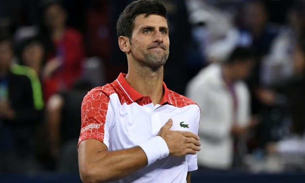 Serbia's Novak Djokovic will become number two in the world after beating Zverev in the Shanghai Masters Final
AFP / WANG ZHAO
