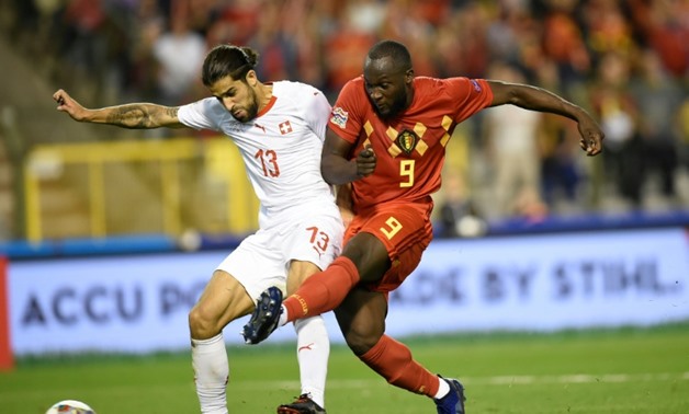 On target: Belgium forward Romelu Lukaku scores against Switzerland
AFP / JOHN THYS
