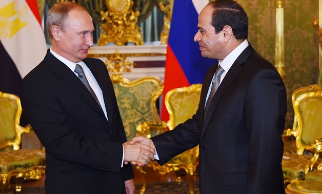 FILE: Russia's President Vladimir Putin (L) meets with Egypt's President Abdel Fatah al-Sisi
