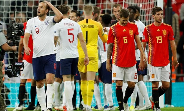 Soccer Football - UEFA Nations League - League A - Group 4 - England v Spain - Wembley Stadium, London, Britain - September 8, 2018 England's Harry Kane looks dejected after the match Action Images via Reuters/John Sibley 