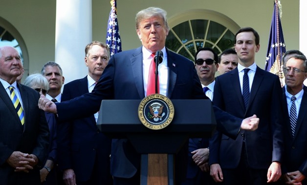US President Donald Trump, pictured at the White House on October 1, 2018, has made cracking down on illegal immigration a keystone of his presidency