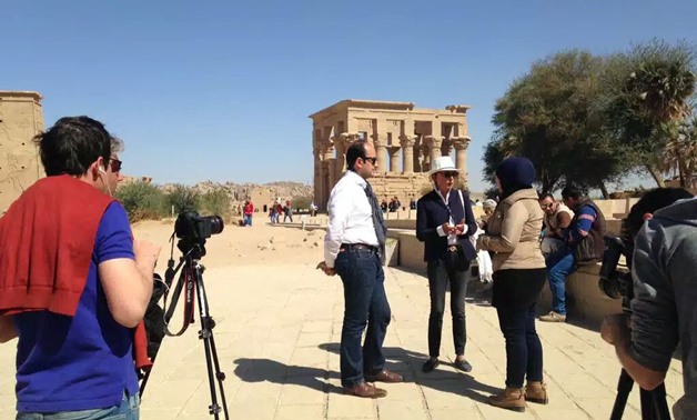 Foreign media delegations visiting archaeological sites in Aswan - Egypt Today