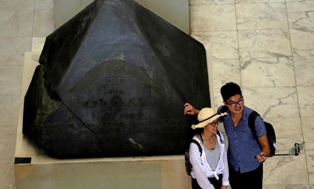 Chinese tourists in the Egyptian Museum - Reuters