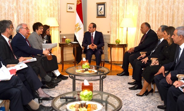 President al-Sisi meeting German companies Presidency - Press photo