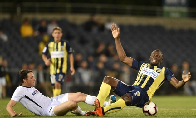 Olympic sprinter Usain Bolt started one game for Australia's Central Coast Mariners.
AFP / PETER PARKS
