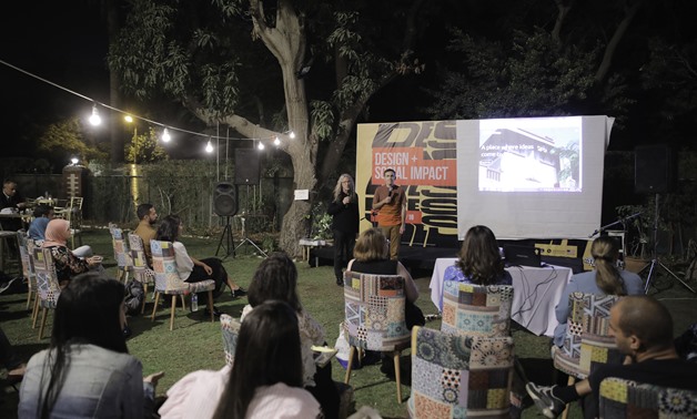 Professors John Bruce (left) and Mark Randall (right) during a presentation at the Design + Social Impact workshop - Photo courtesy of the U.S. embassy