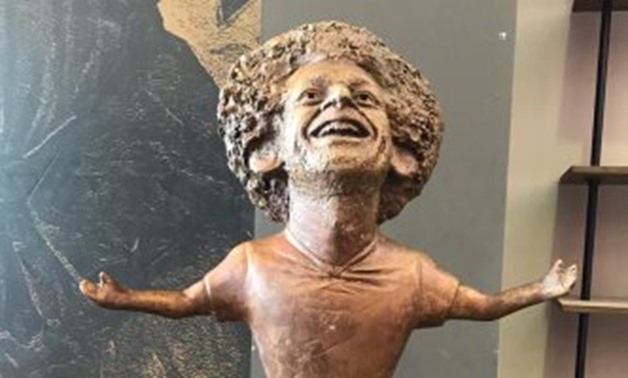 Celebrating the success achieved by Egyptian football player Mohamed Salah, the organizers of the World Youth Forum placed his statue in front of the forum’s halls.

